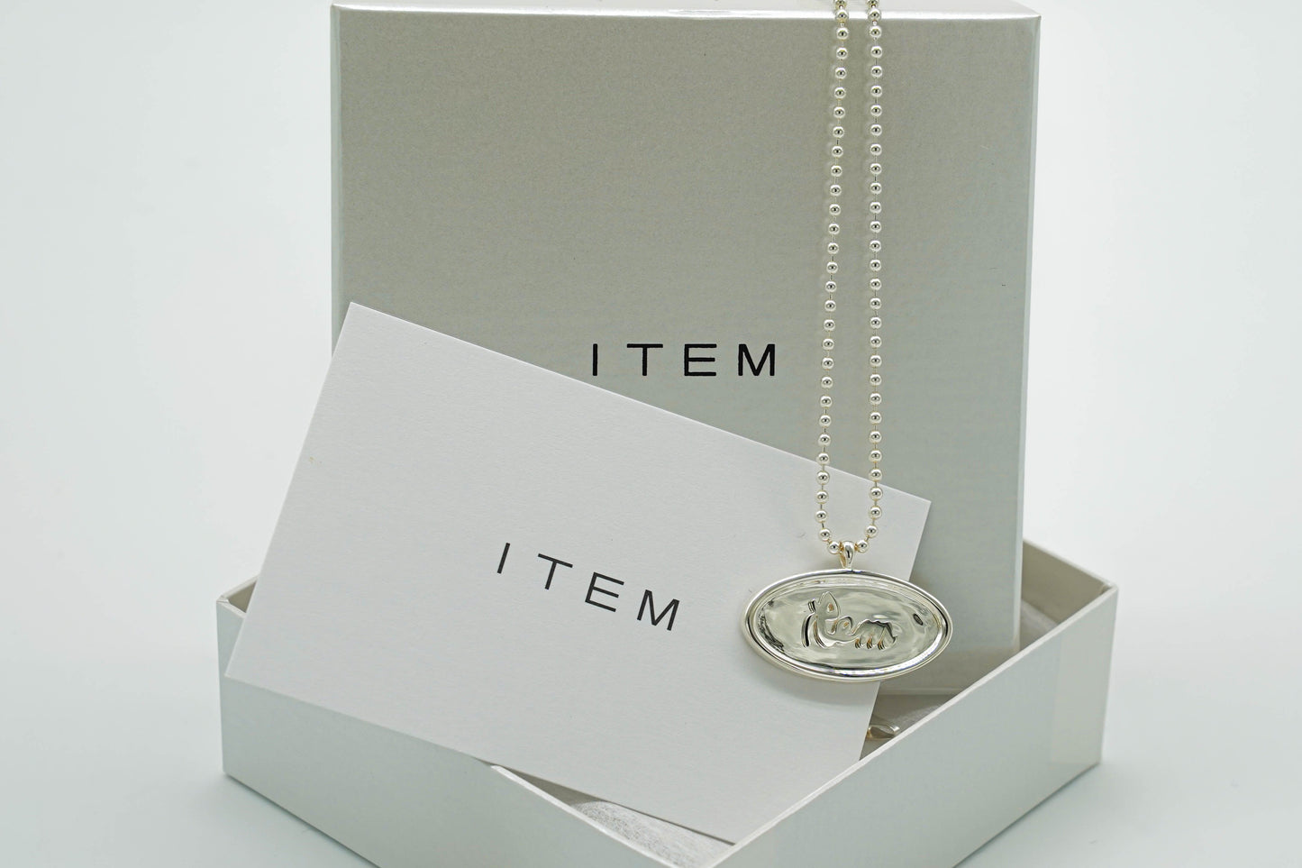 item logo necklace(silver925)