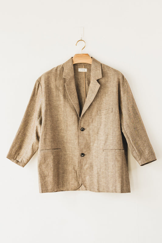 linen jacket(brown)