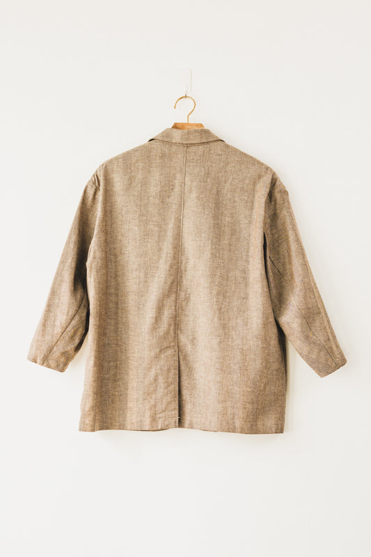 linen jacket(brown)