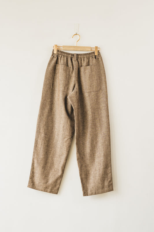 linen pants(brown)