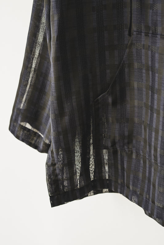 mexican hoodie(navy check)