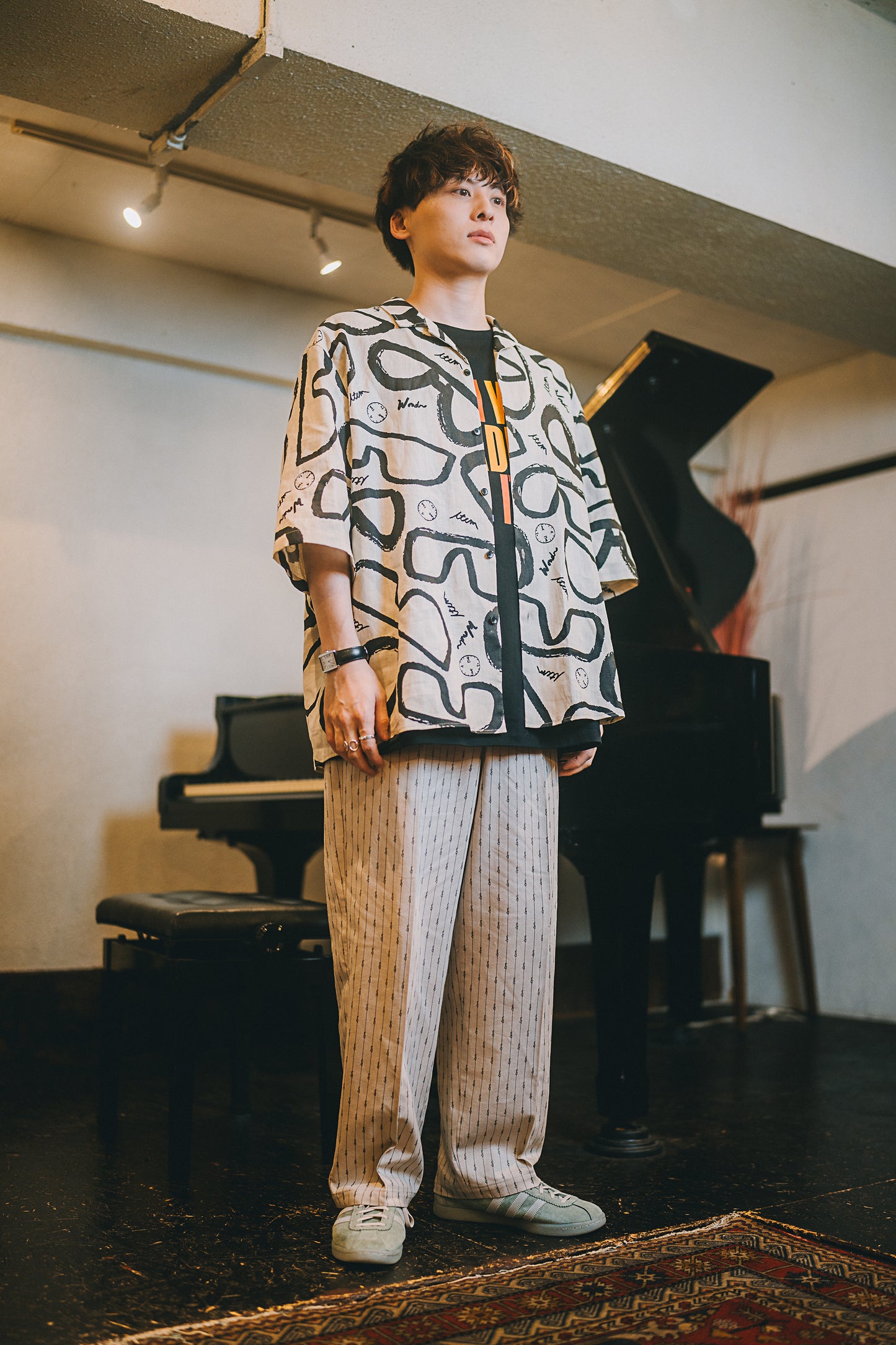 half sleeve stevie glasses shirt