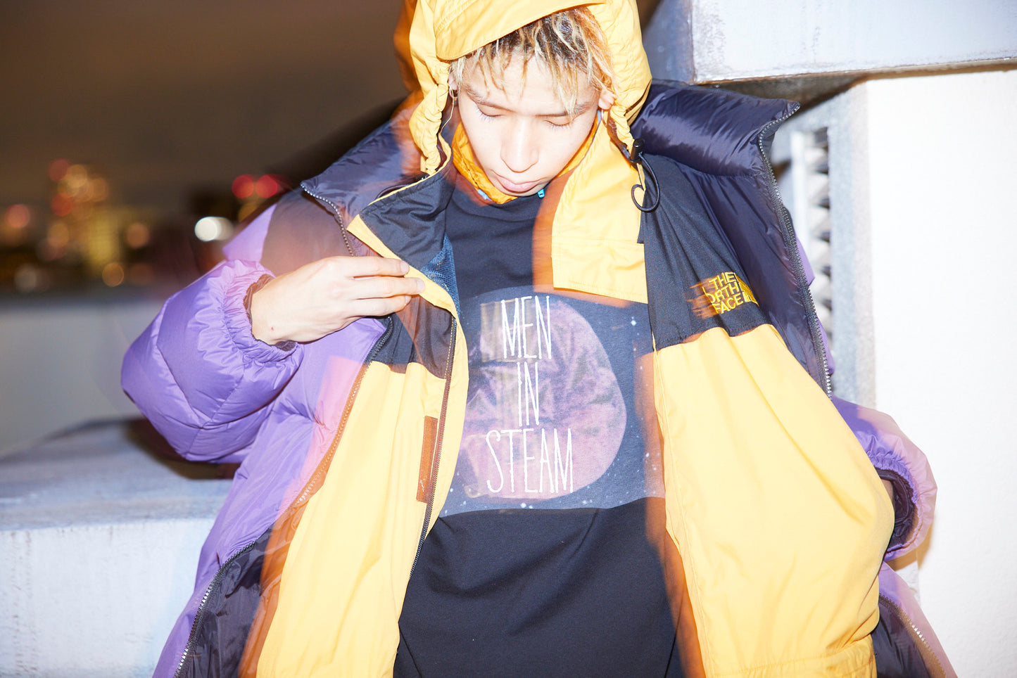 man in steam t-shirts