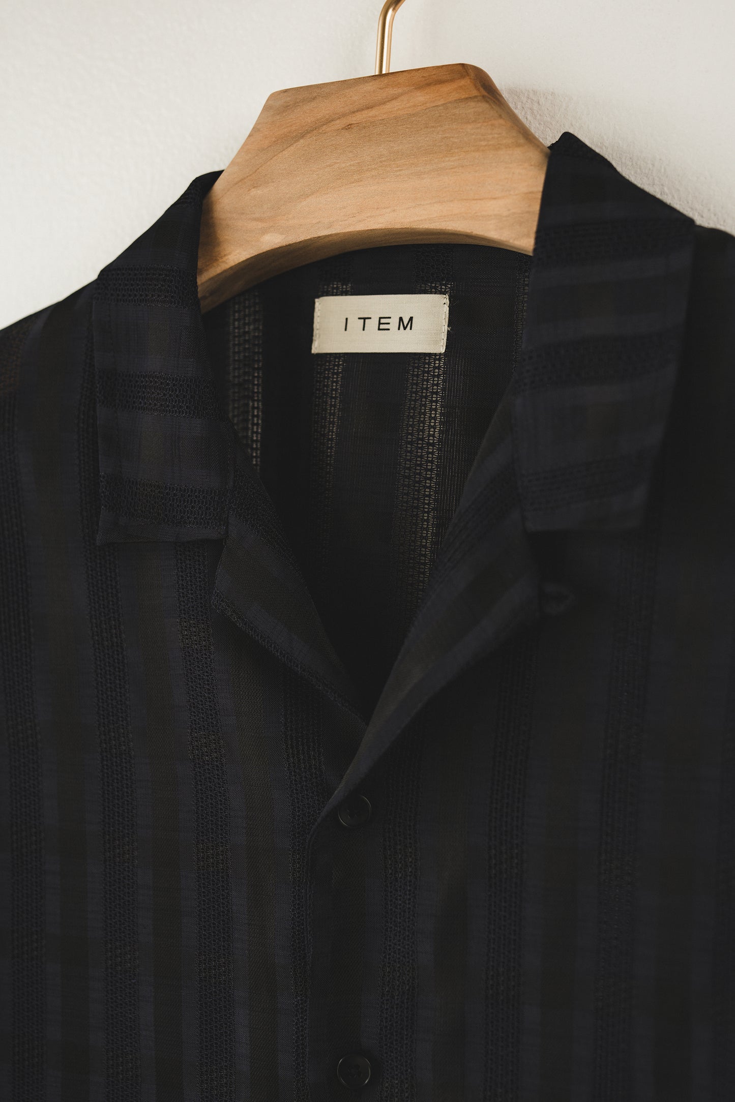 half sleeve shirt（navy check）