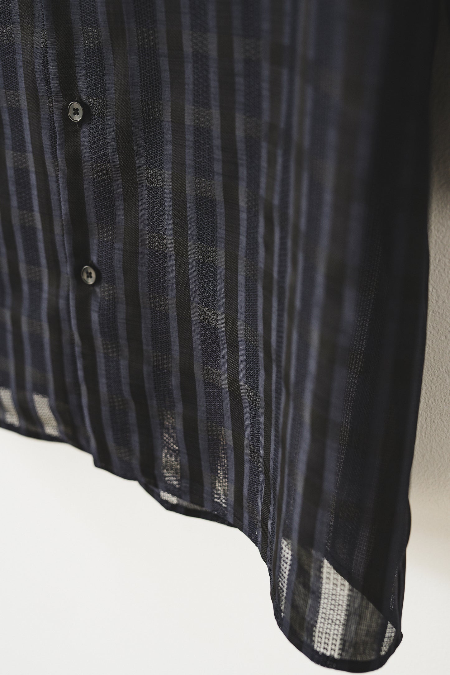 half sleeve shirt（navy check）