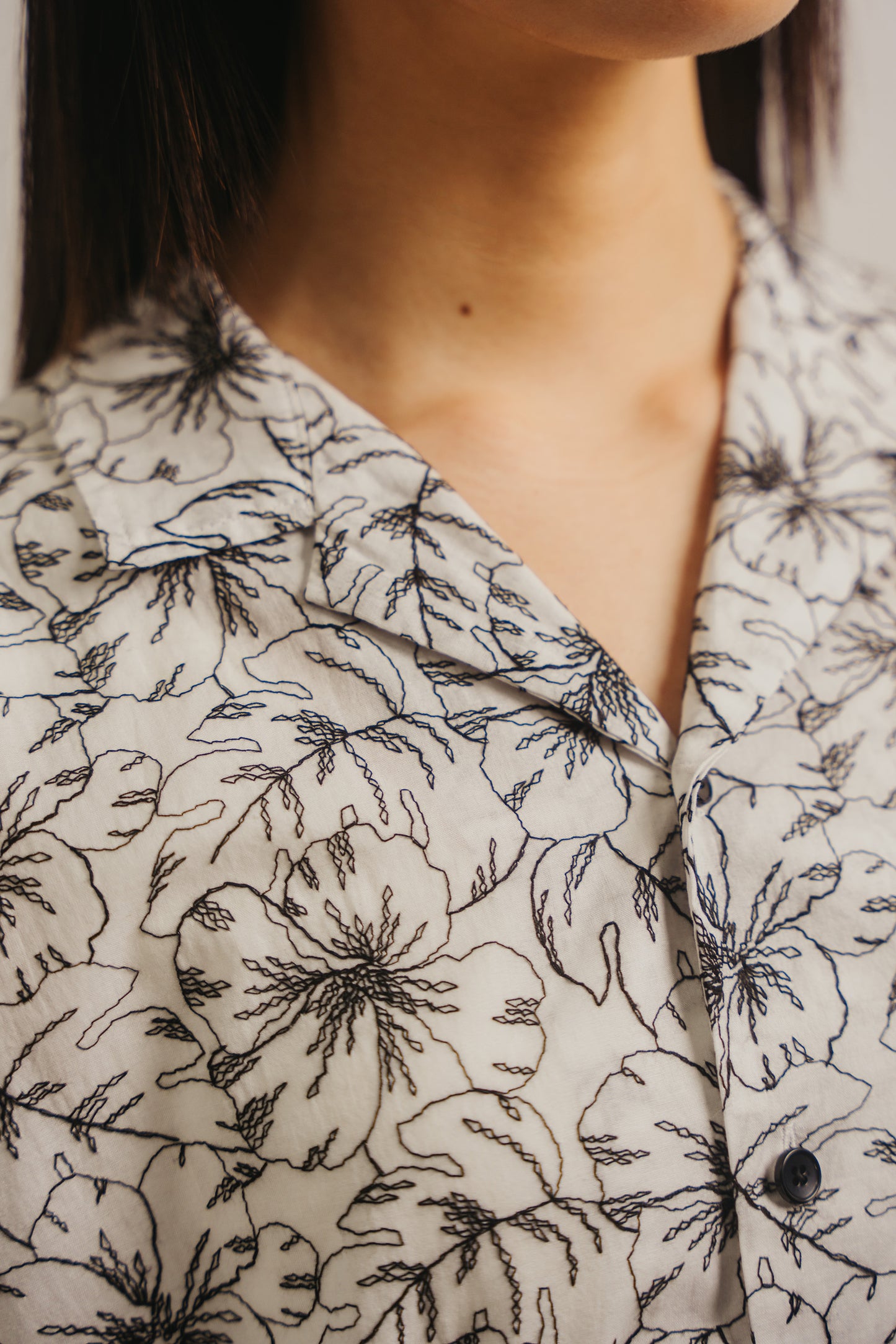 half sleeve flower shirt