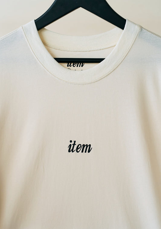 item print tee（white）