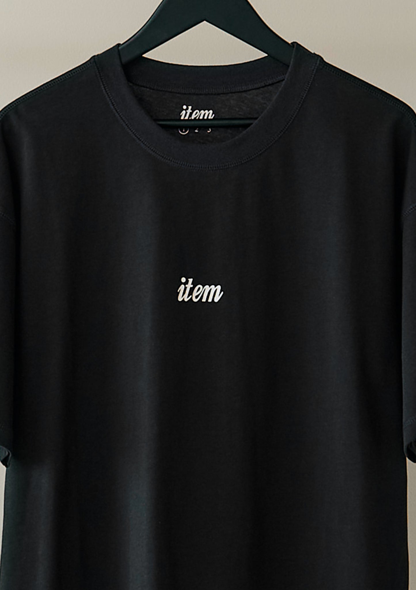item print tee（black）