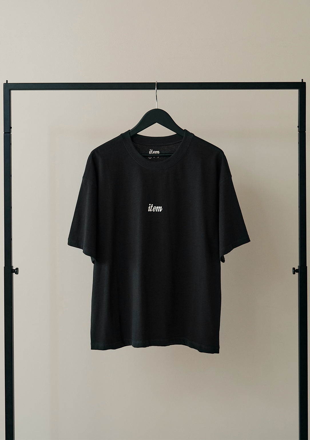 item print tee（black）