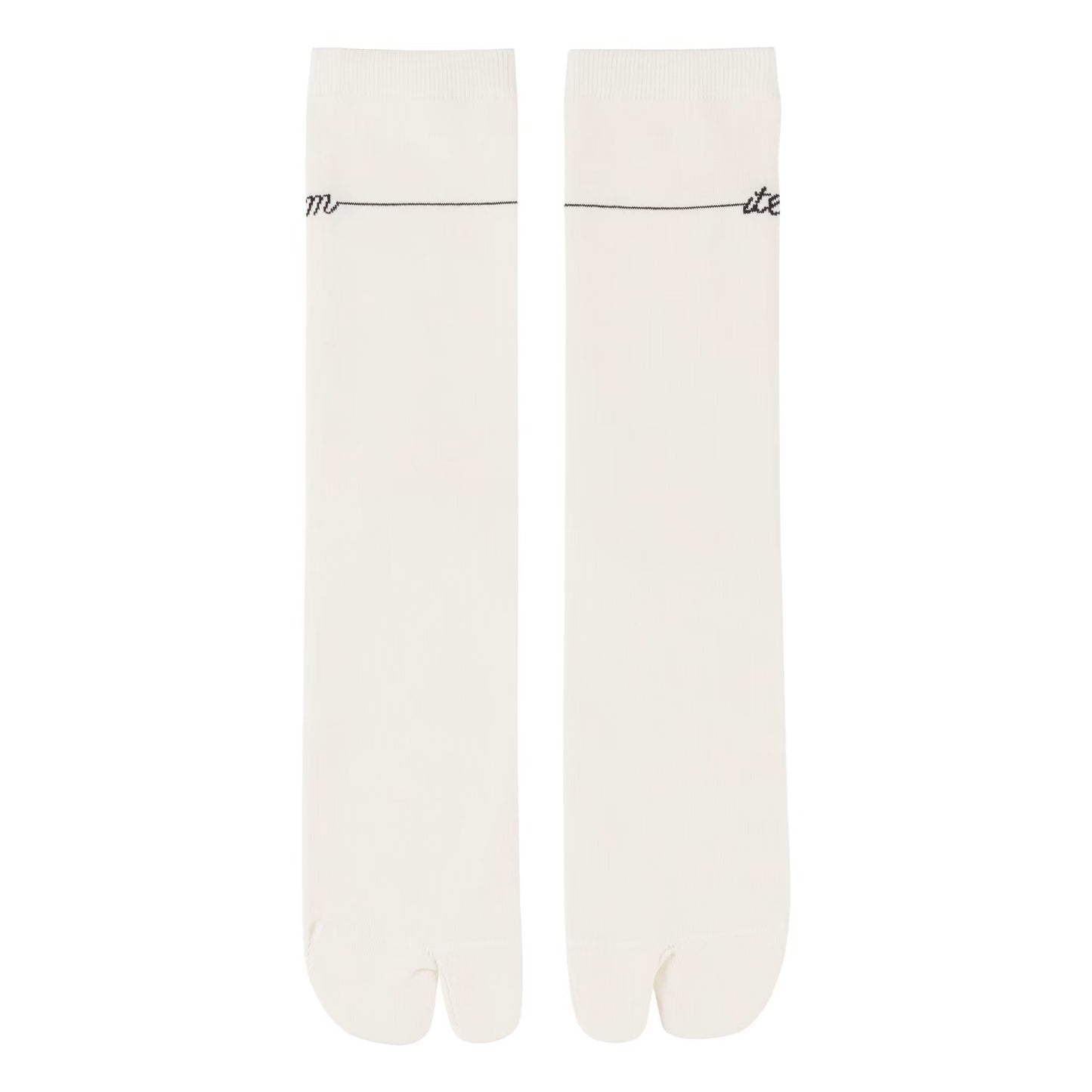 item logo socks（ivory)