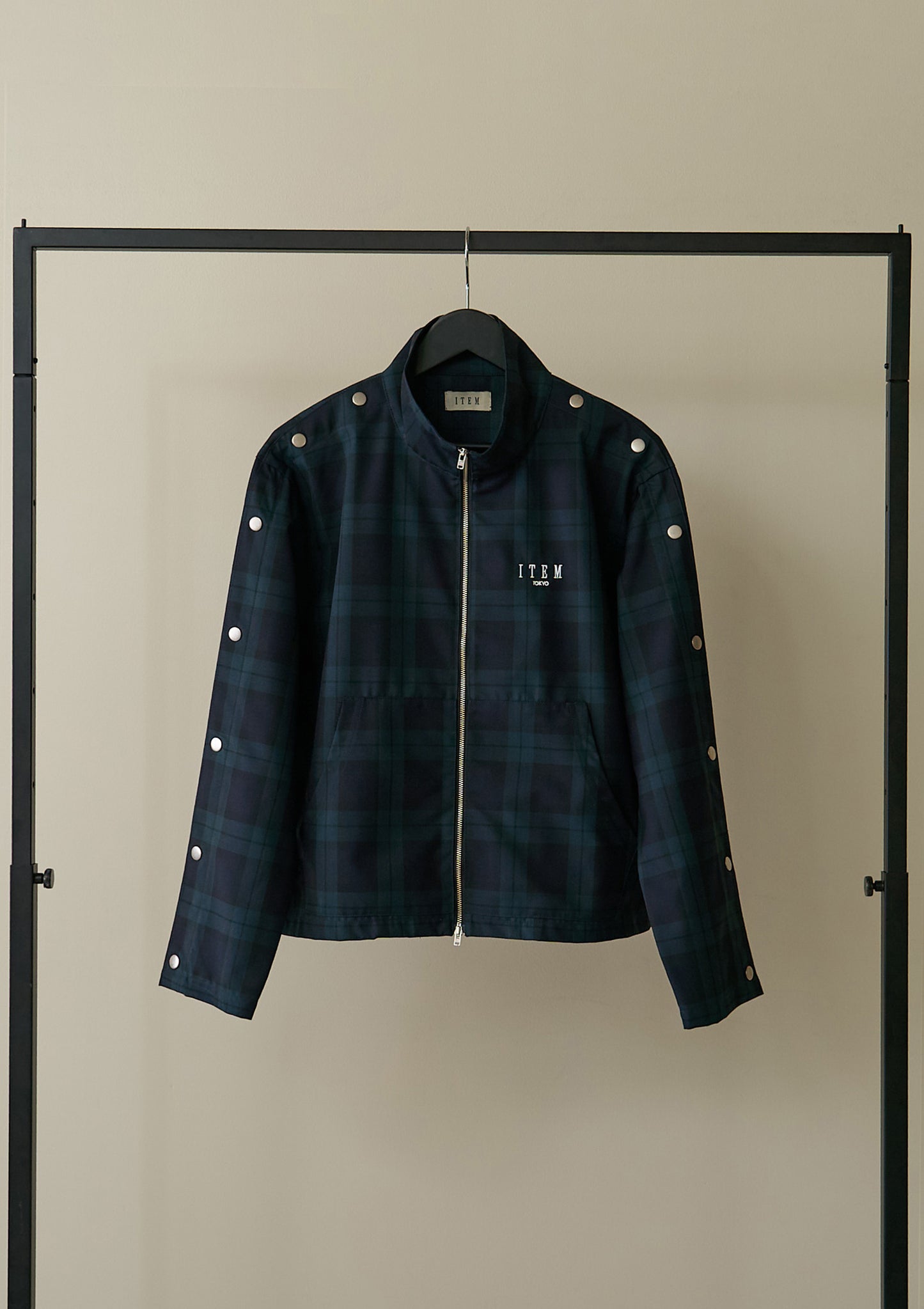sleeve snap jacket（check）
