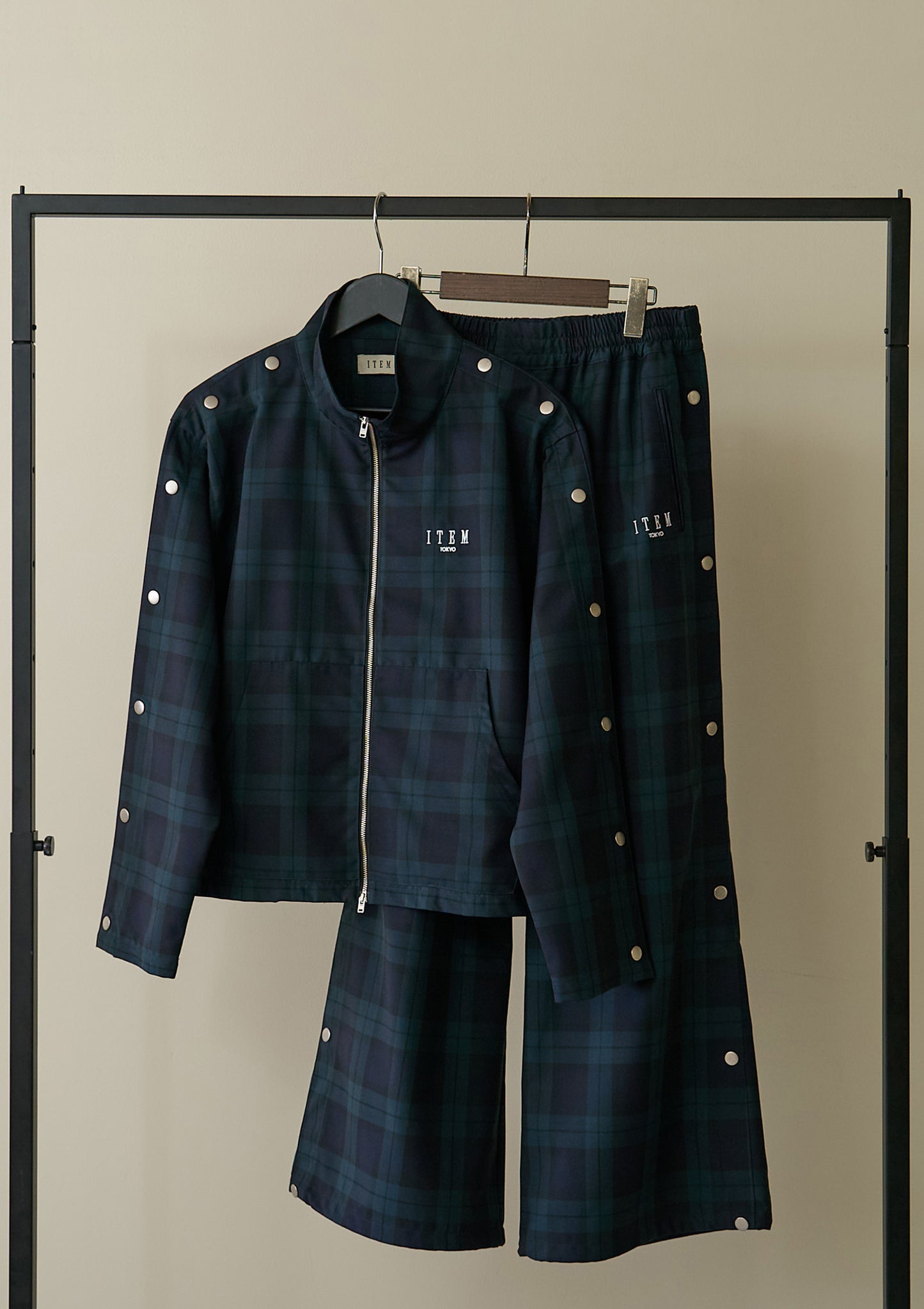 sleeve snap jacket（check）