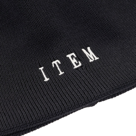 item logo beanie(black)