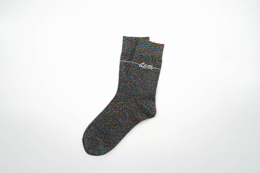 item logo socks（mix glitter)