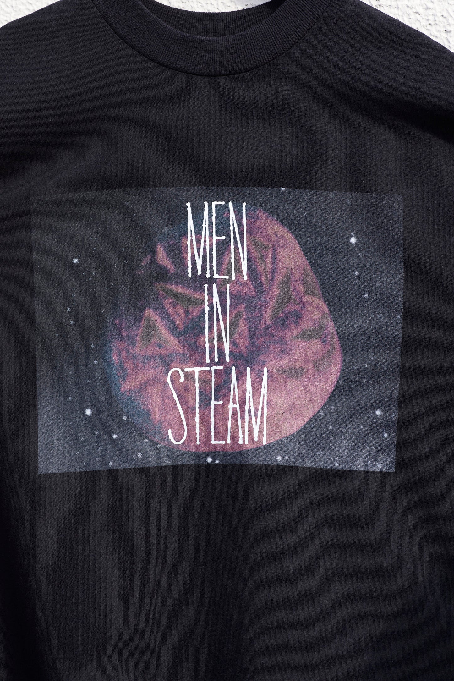 man in steam t-shirts